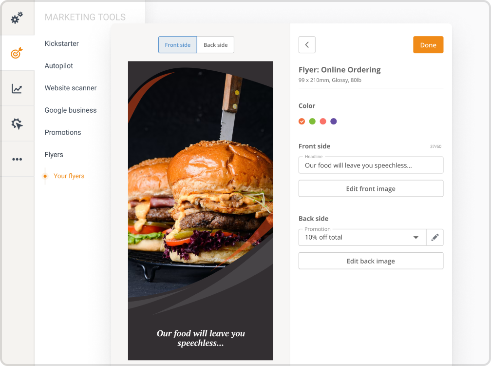 how do i advertise my restaurant offline: flyers