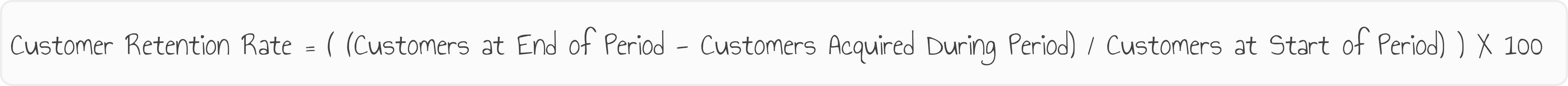 customer retention rate